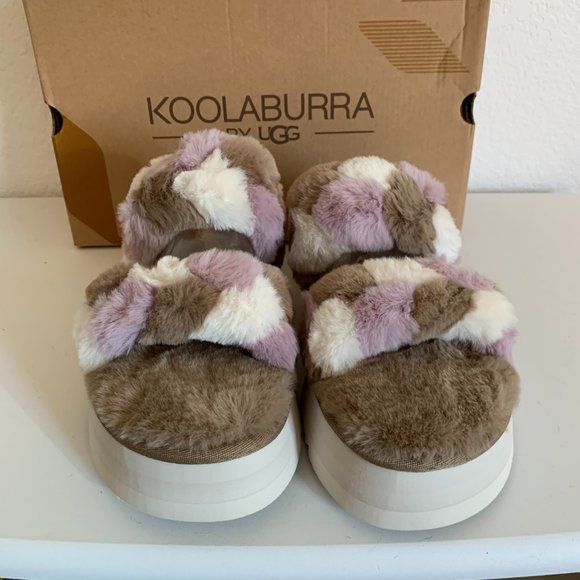 NEW Koolaburra by UGG Ya-Baby Slide Sandals Slip-On Platform Amphora Size 8 - Picture 2 of 6